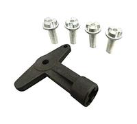 ESC Auto Parts ESP501 Alloy Wheel Centre Cap 22.3 mm Screws Bolts with Key 7700422600 Compatible With Renault