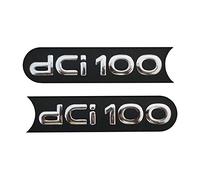 ESC Auto Parts ESP567 2 Pieces Black dci 100 Badge Monogram Emblem Compatible With Renault Master