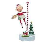 ESC Lori Mitchell Christmas Winter Baking Spirits Bright Holds Plate of Cookies, 7 Inches Tall, Multicolor