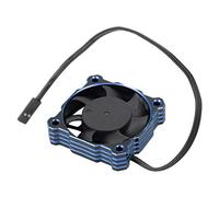 RC Cooling Fan, 40x40mm 16000RPM 5V-9V Electric Motor Cooling Fan High Speeding Waterproof ESC Motor Cooling Fan Fit for 1/10 1/8 1/12 RC(blue) Model Car Accessories