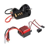 ESC Part For TRX TRX4 For TRX6 D90 For HSP For Redcat 4WD 1/10 RC Car Truck Monster Crawler 60A Brushed ESC + 540 Brush Motor 35T 45T 55T Repair(45T)