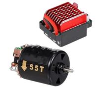 ESC Part For TRX TRX4 For TRX6 D90 For HSP For Redcat 4WD 1/10 RC Car Truck Monster Crawler 60A Brushed ESC + 540 Brush Motor 35T 45T 55T Repair(55T)