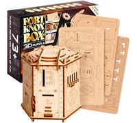 ESC WELT Fort Knox Box PRO 3D Wooden Puzzle - 3-in-1 Puzzle Box Game - Brain Teaser - Gift Box Riddle - For Children and Adults - Easter Game