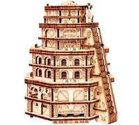 ESC WELT Quest Tower - 3D Escape Puzzle Box for Adults & Teens - Eco-Friendly Wooden Brain Teaser With Hidden Compartment - Family Mind Game