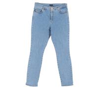 ESCADA Women's Preloved Flower Patch Skinny Jeans in Blue Cotton Denim in Light Blue | Size: 38