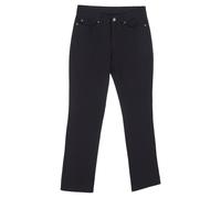 ESCADA Women's Preloved Sport High-Rise Straight-Leg Jeans in Black Cotton Denim | Size: 36