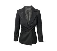 ESCADA Women's Preloved Black Stone Trouser Suit Set in Black Wool | Size: 34