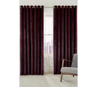 'Escala' Woven Lined Curtains Helena Springfield Dark Red 228cm width x 228cm drop