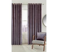 Helena Springfield Escala Lined Curtains 66" x 54", Damson