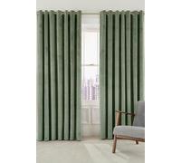 Helena Springfield Escala Lined Curtains 66" x 54", Sage