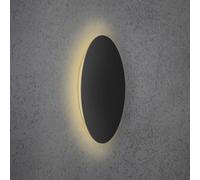 Escale Blade LED wall light black matt Ø 44 cm