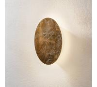 Escale Blade LED wall light, gold leaf, Ø 24 cm