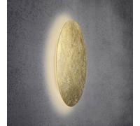 Escale Blade LED wall light, gold leaf, Ø 79 cm