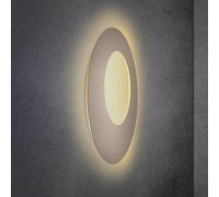 Escale Blade Open LED wall light taupe Ø 79 cm