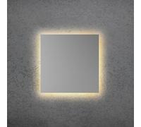Escale BLADE Q LED wall light, matt silver, 34 x 34 cm, metal, dimmable