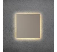 Escale BLADE Q LED wall light, taupe, 34 x 34 cm, metal, dimmable