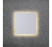 Escale BLADE Q LED wall light, white, 34 x 34 cm, metal, dimmable