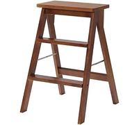 Escalera y Taburete 3 escalones para el hogar Doble Uso sólido Moderno portátil Plegable para Cocina Uso Familiar y utilitario.
