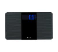 Escali Bath EW180 Extra Wide Digital Bathroom Scale for Body Weight with Wide Platform for Natural Stance and Stability, High Capacity of 400 lb, Batteries Included,Black