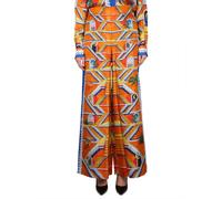 Escalier Infini Silk Wide Leg Trousers - female - Casablanca - Wide Trousers - Multicolor - S - Trousers S