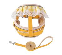 Escap-Proof Pet Harness For Cats Adjustable Vest For Puppy Dog Lace Comfortable Kitten Walking Leash And Leash For Walking Escape Proof