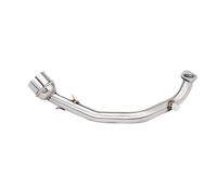 Escape 51MM Slip-On Motorcycle Exhaust Header Link Pipe With Silvery Muffler Tips For Yamaha GY6 Zuma 125CC 150CC 200CC Silencer(Stainless steel A)