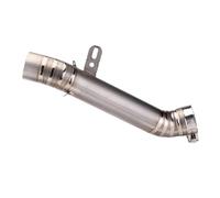 Escape 60MM Slip-On Motorcycle Exhaust Titanium Alloy Middie Link Pipe With Carbon Muffler Tips For Aprilia RSV4 Silencer(Titanium Alloy)