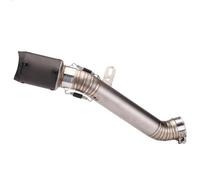 Escape 60MM Slip-On Motorcycle Exhaust Titanium Alloy Middie Link Pipe With Carbon Muffler Tips For Aprilia RSV4(Stainless Carbon)