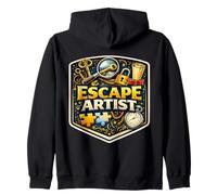Escape Artist Escape Room Master Lover Enthusiast Funny Joke Zip Hoodie