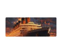 Escape from Boat The Titanic Fashion Mouse Pad Large Desk Mat Extended Mousepad for Office Home Gaming