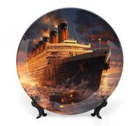 Escape from Boat The Titanic Funny Decorative Plate Ceramic Ornaments 10inch