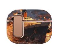 Escape from Boat The Titanic Funny Headphone Cases Covers Compatible for AirPods Pro 2 Earbud Protective Box