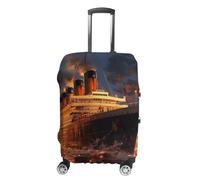 Escape from Boat The Titanic Funny Luggage Cover Washable Suitcase Protector Travel Baggage Covers