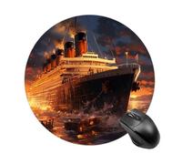 Escape from Boat The Titanic Funny Mouse Pad 8" Stylish Non-Slip Mousepad Mats