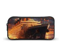 Escape from Boat The Titanic Funny Pencil Cases Multipurpose Large Pen Pouch Makeup Storage Bag