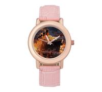 Escape from Boat The Titanic Funny Women's Wrist Watch with Leather Strap