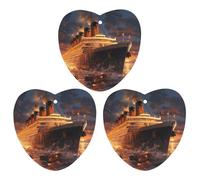 Escape from Boat The Titanic Novelty Car Air Fresheners Black-style Love form