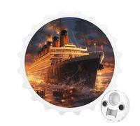 Escape from Boat The Titanic Printed 2 in 1 Magnetic Bottle Opener 3″ Fridge Magnets Beer Soda Openers
