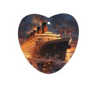 Escape from Boat The Titanic Stylish Car Air Fresheners Gray-style Love form