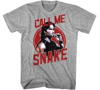 Escape from New York Call Me Snake Plissken Men's T Shirt Smoke Kurt Russell Grey