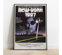 Escape From New York (French Version) Movie Promo Poster - Huge 36"x24" Similar to A1 Vintage Retro Reproduction SEP409