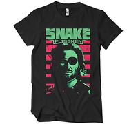 Escape From New York Officially Licensed Snake Plissken Mens T-Shirt (Black), X-Large