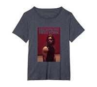 Escape from New York Snake Plissken Still T-Shirt, Women's Plus, Heather Blue, 4X