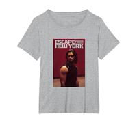 Escape from New York Snake Plissken Still T-Shirt, Women's Plus, Heather Grey, 5X