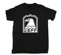 Escape from New York T Shirt L.A. USPF Snake Plissken John Carpenter Movie Tee Black(X-Large)