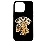 Escape GOAT Escape Room Lover Pun Scapegoat Wordplay Joke Case for iPhone 15 Pro Max