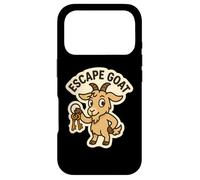 Escape GOAT Escape Room Lover Pun Scapegoat Wordplay Joke Case for iPhone 17 Pro