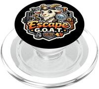 Escape GOAT Funny Escape Room Lover Scapegoat Pun Wordplay PopSockets PopGrip for MagSafe