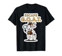 Escape Goat Funny Escape Room Lover Scapegoat Wordplay Pun T-Shirt