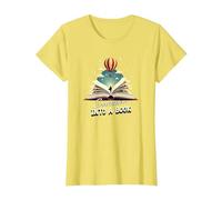 Escape Into A Book: Magical Reading Adventure T-Shirt, Women, Lemon, 3XL